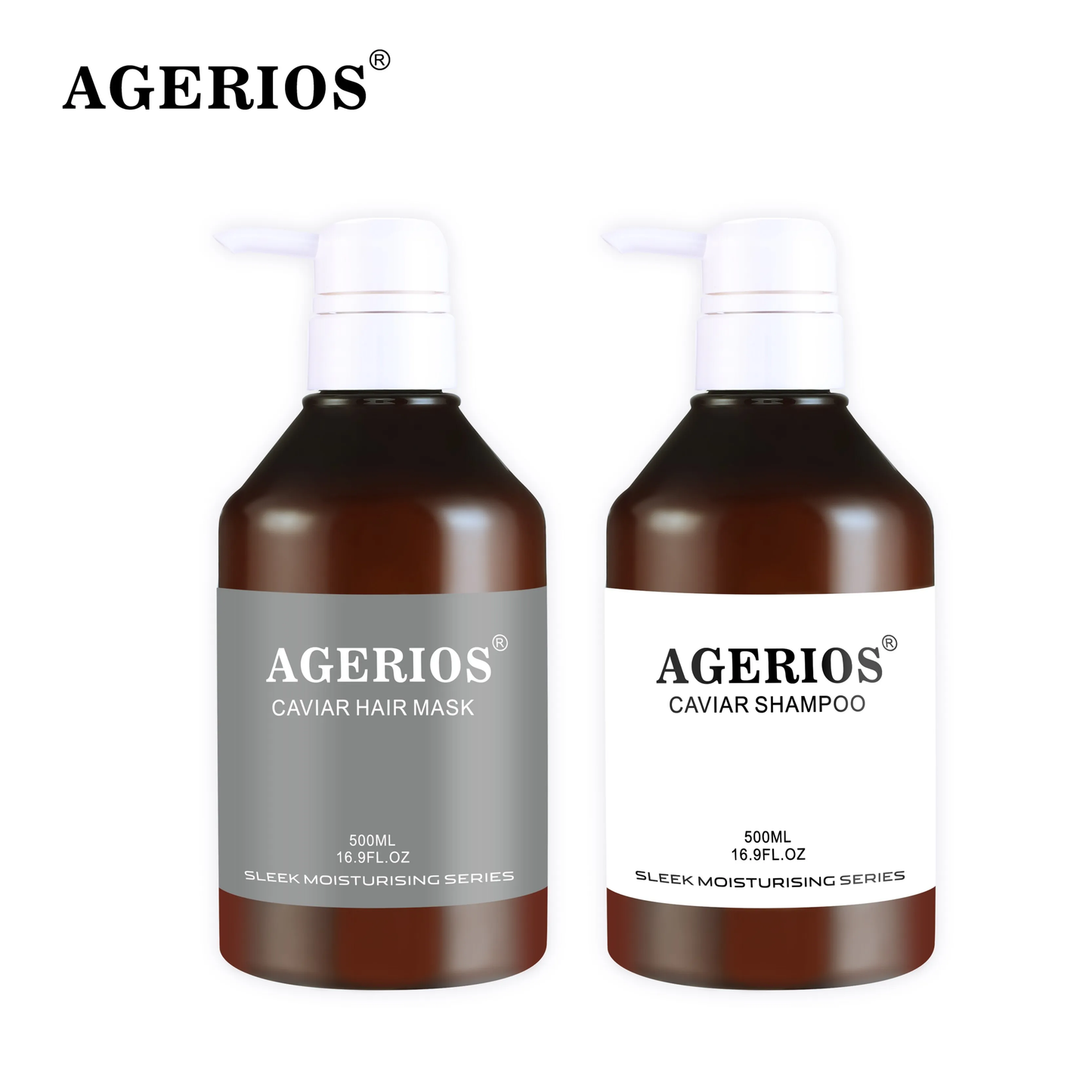 AGERIOS CAVIAR SHAMPOO And CAVIAR HAIR MASK 500ml SET